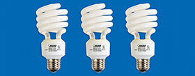 3 fluorescent light bulbs