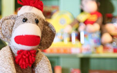 image of a sock monkey