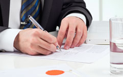 notary public signing document