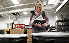 Inspection of hazardous waste materials