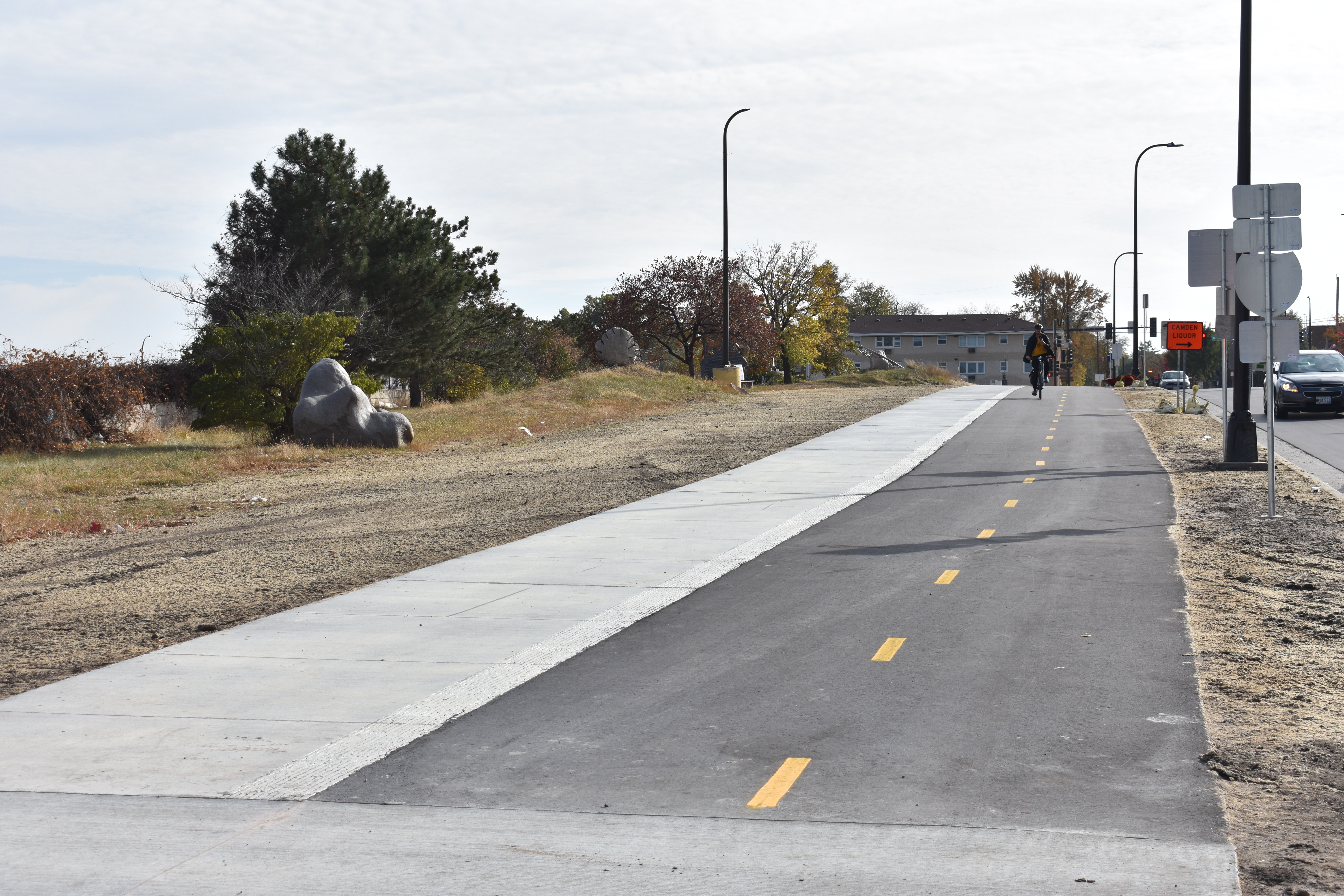 New trail connection and updated sidewalks on Lyndale Avenue North