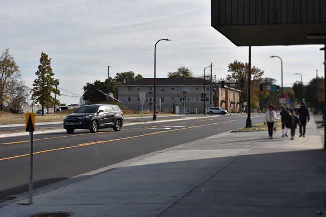 Newly reconstructed Lyndale Avenue