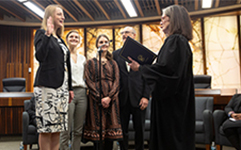 Hennepin County Commissioner Marion Greene being sworn in 