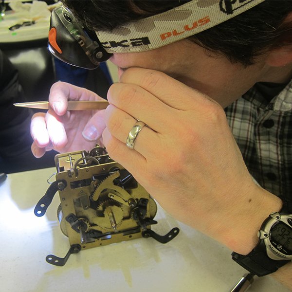 Clock repair at fix-it clinic