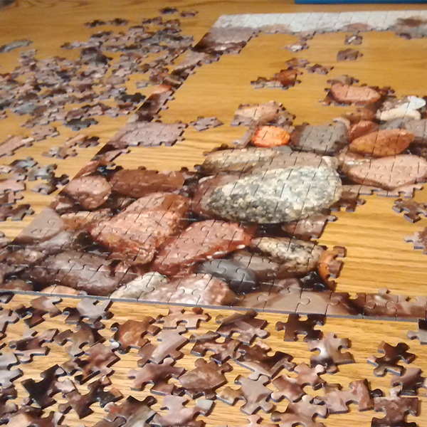 puzzle on a table