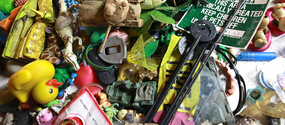 Pile of plastic trash