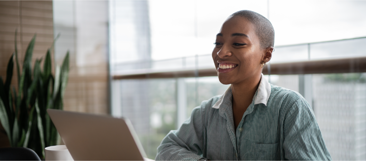 Woman shopping online
