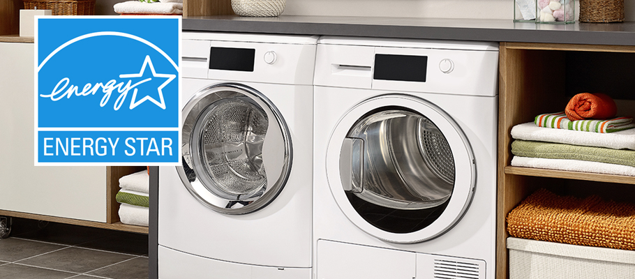 Energy Star certified washer and dryer