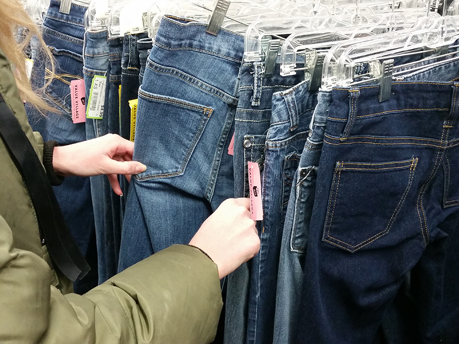 Browsing jeans