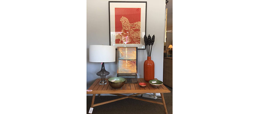 Lamps and pictures at Hope Chest