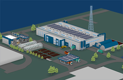 Illustration of proposed anaerobic digestion facility