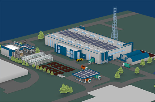 Illustration of proposed anaerobic digestion facility