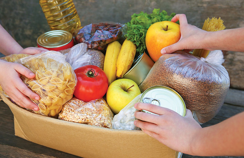 basket of healthy foods