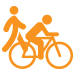 bike and pedestrian