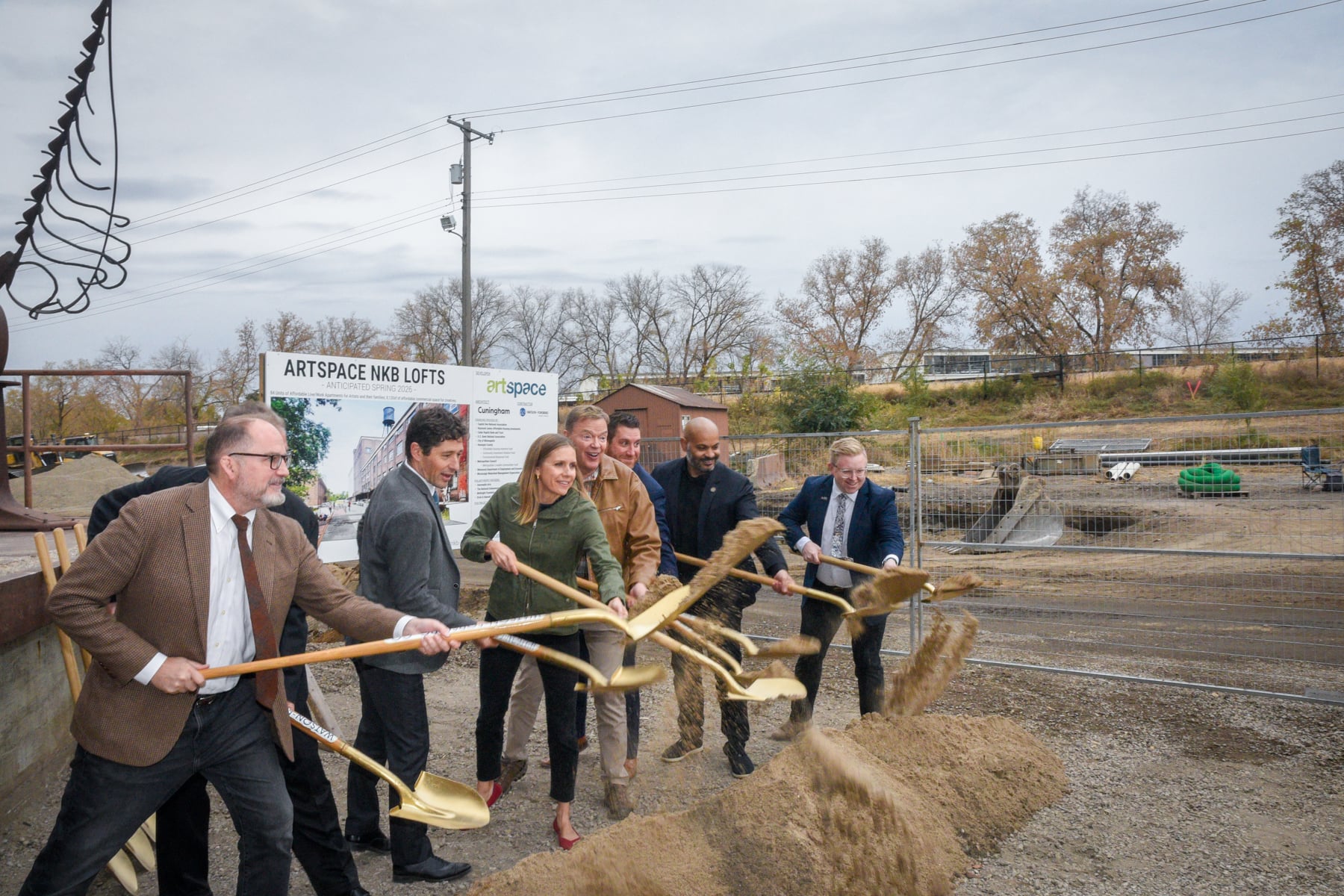 Officials at the NKB groundbreaking.