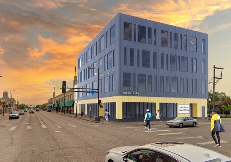 An illustration of the Unity building. 