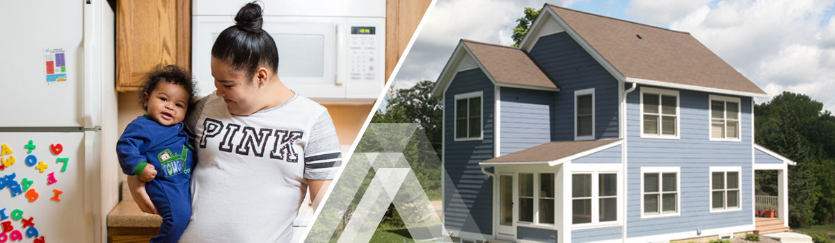 mom with child in apartment