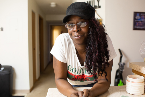 women in her home