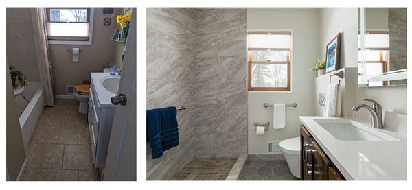 before and after bathroom