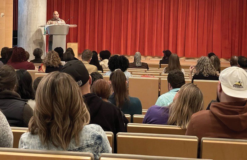 speaker at a conference
