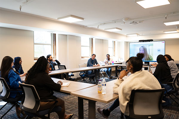group of people meeting in the office