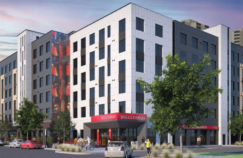 sketch of the new opportunity crossing building